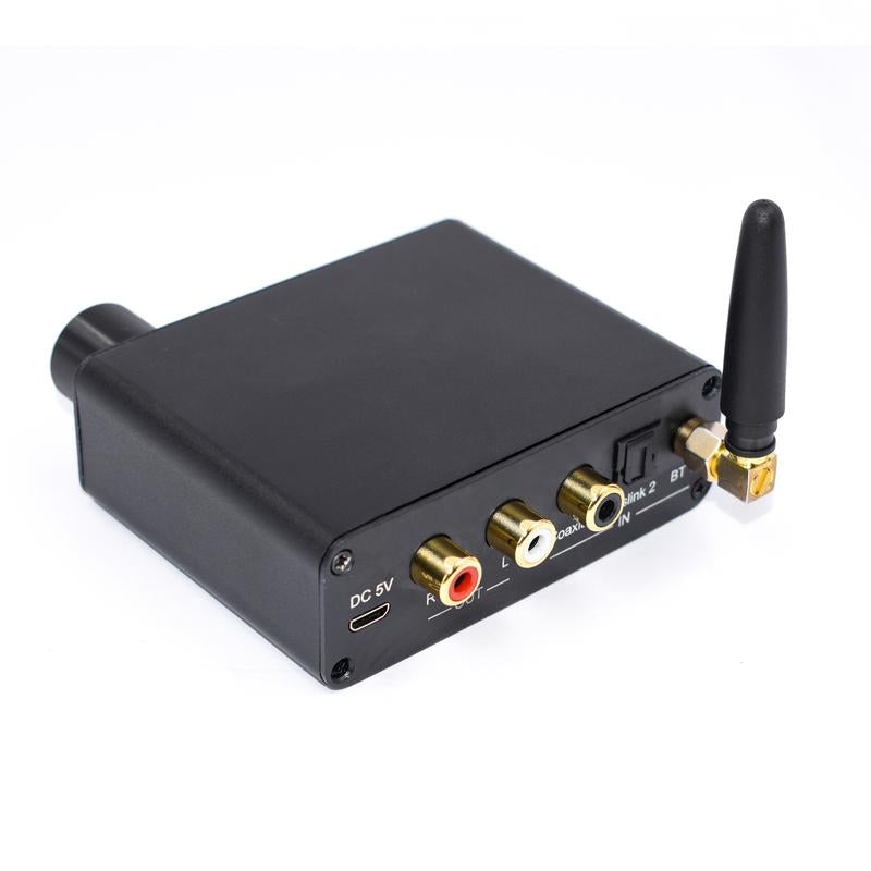 NÖRDIC SGM-128 Digital to Analog Audio Converter, With Headphone Amplifier, Bluetooth, Black
